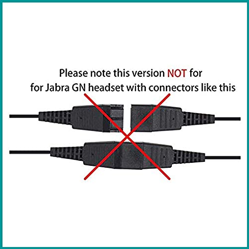 daily headset QD USB Phone Headset Adapter Cable Compatible with Plantronics Quick Connect Volume & Mic Controls