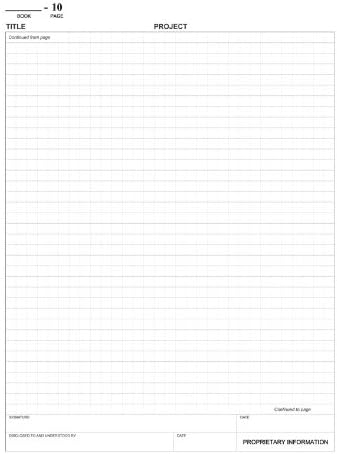 BookFactory Green Lab Notebook - 168 Pages (.25" Grid Format), 8 7/8" x 11 1/4", Green Cover, Section Sewn Hardbound Laboratory Notebook (LIRPE-168-LGR-A-LGT1)