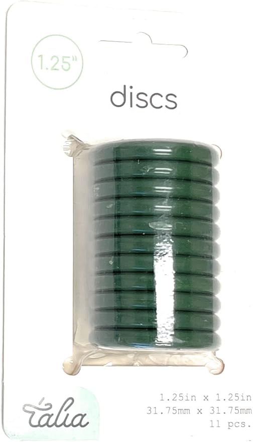 Talia Discbound Notebook - Discs (Olive Green, 1.25inch)