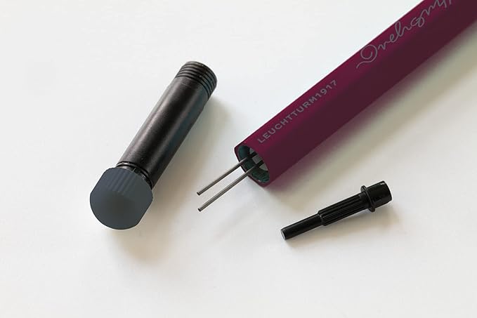 LEUCHTTURM1917 - Drehgriffel Mechanical Pencil - Refillable Writing Stylus with 0.7 mm HB Graphite Lead (Port Red)