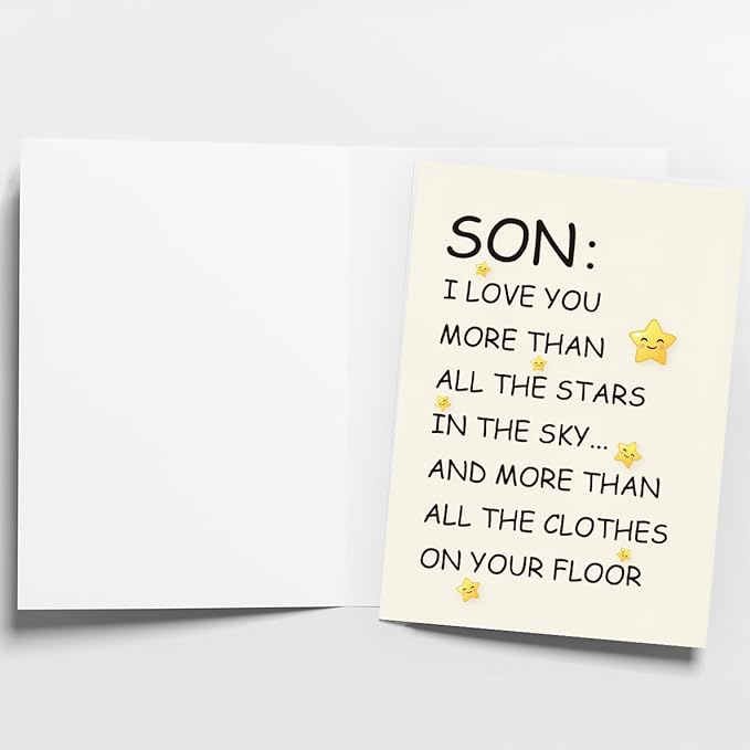 Birthday Card for Son | Son Birthday Card | Birthday Card Son | Son Birthday Card from Mom, Dad, and Parents | Funny & Happy Birthday Card for Adult Son | Birthday Gifts for Son