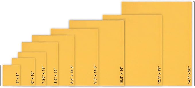 PackageZoom #0 6x10 Padded Envelopes Kraft Bubble Mailer Shipping Envelopes 250 Pack