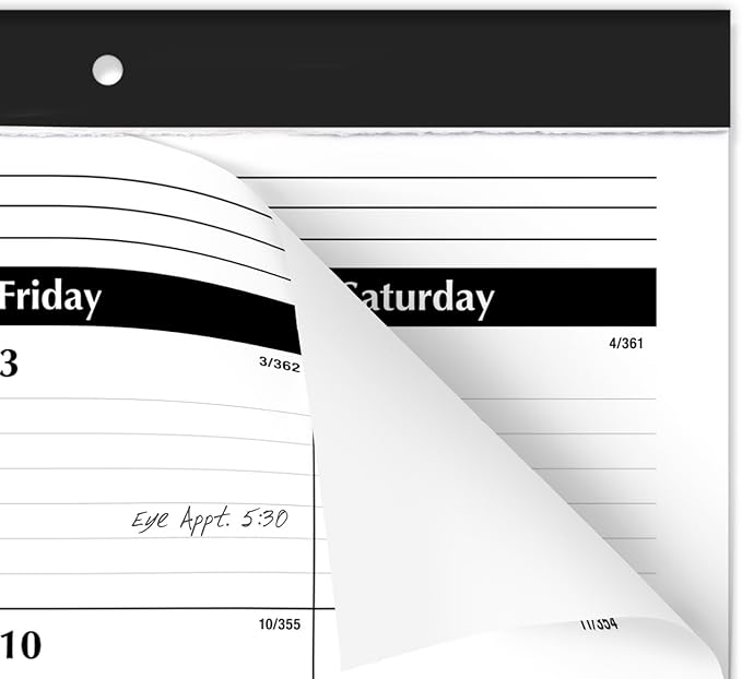 AT-A-GLANCE 2025 Desk Calendar, Desk Pad, Monthly, 21-3/4" x 17", Large, Ruled Blocks, 3 Pack (AZSK240025)