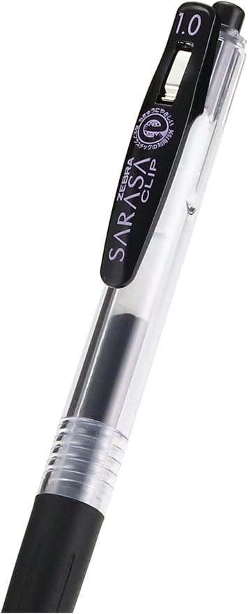 Zebra Sarasa Clip 1.0mm Black P-JJE15-BK5 (5-Pen-Pack)