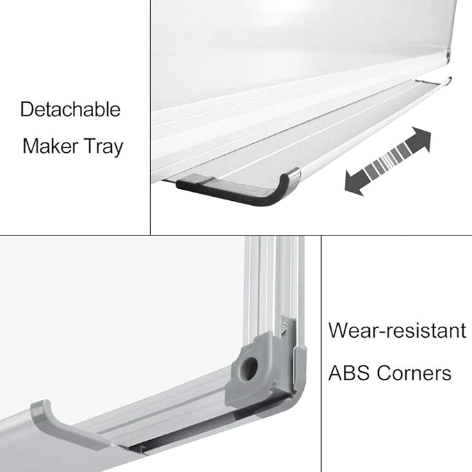 XIWODE Large Magnetic Dry Erase Board,Whiteboard for Wall, 36 x 72 inches, Whiteboard Marker Board Writing Board,Silver Aluminum Frame, Durable,Whiteboard for Home School & Office
