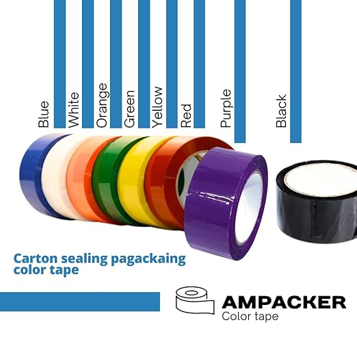 Heavy Duty Packaging Color Tape for Shipping,Packing and Moving 2" Wide x 2.0 Mil Thick -110 Yrd Roll -Acrylic Adhesive Tape for Box Sealing. (36 Rolls, White, 2" Wide x 110 yds).