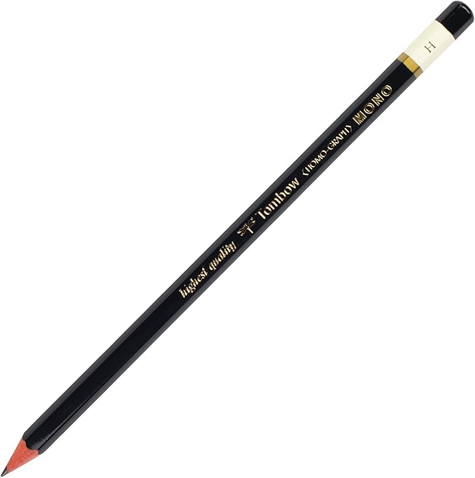 Tombow 51511MONO Drawing Pencil, H, Graphite 12-Pack