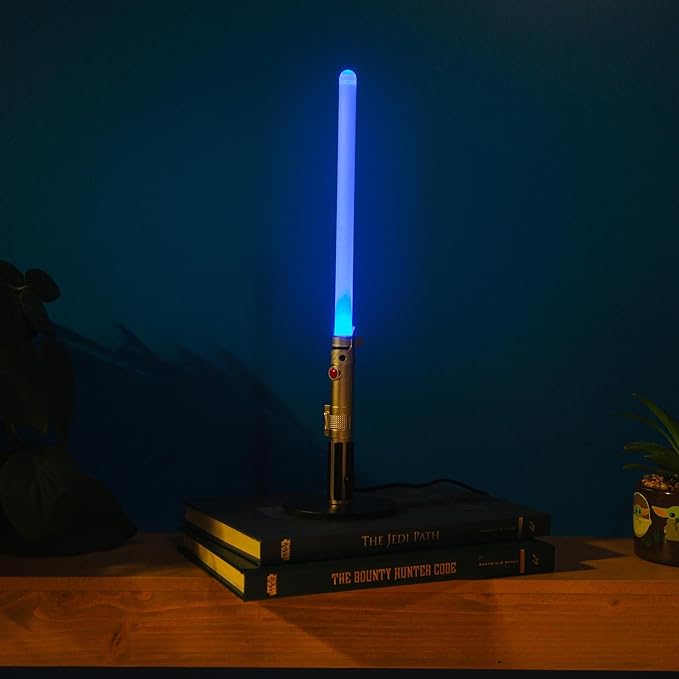 Star Wars Luke Skywalker Lightsaber 12-Inch Desktop LED Mood Light for Nightstand Table