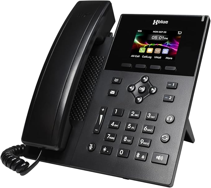 XBLUE QB2 System Bundle with 4 IP5g IP Phones Including Auto Attendant, Voicemail, Cell & Remote Phone Extensions & Call Recording