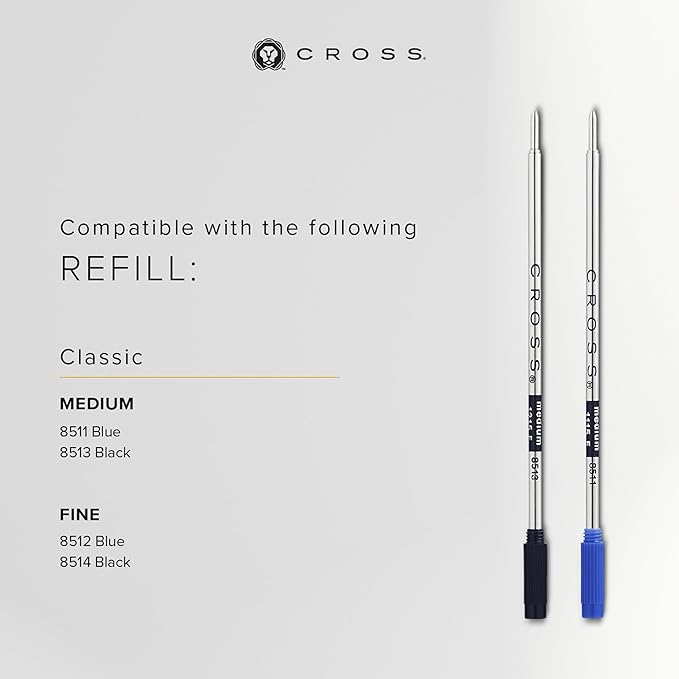Cross Classic Century Refillable Ballpoint Pen, Medium Ballpen, Includes Premium Gift Box - Titanium Grey Micro-Knurl