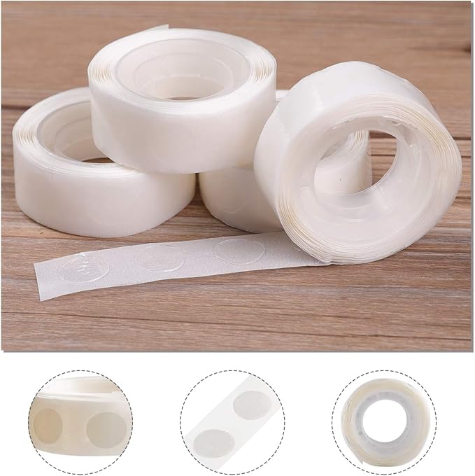 3000pcs Glue Point Clear Balloon Glue Removable Double Sided Adhesive Dots Tape for Craft Decoration