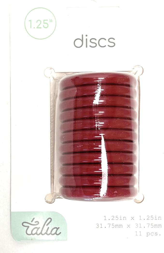 Talia Discbound Notebook - Discs (Chili oil, 1.25inch)