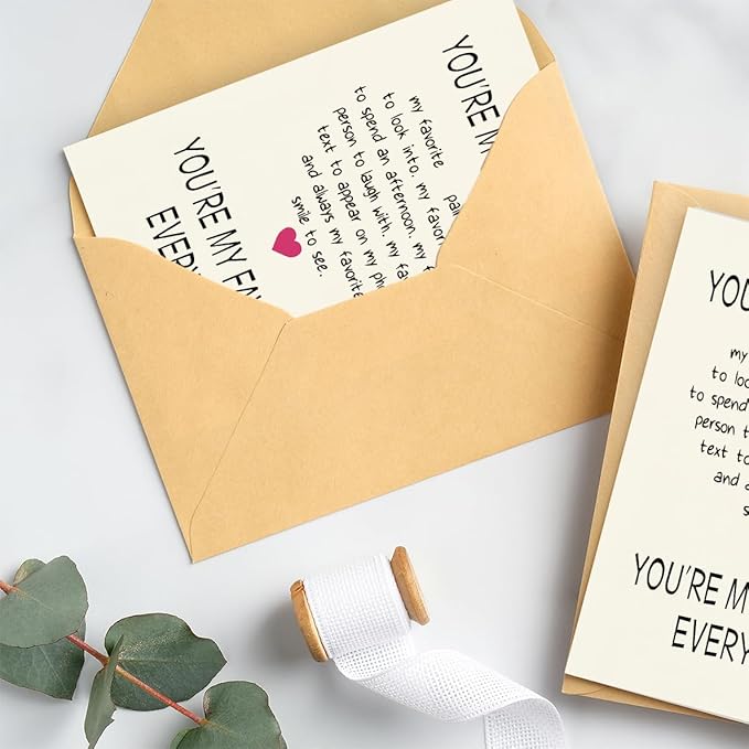 Anniversary Card for Husband, Birthday Card Him, Funny Greeting Card for Men & Boyfriend, Premium 400gsm Cardstock