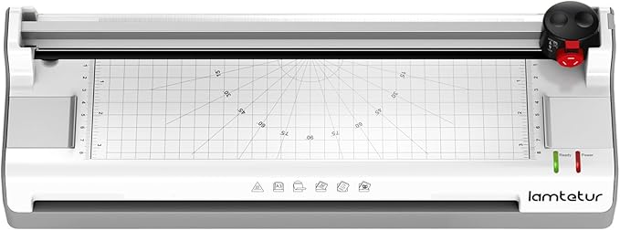 Laminator Machine 13Inch Wide with 120 Letter Size Laminating Sheets for A3/A4/A6,11X17 Thermal Hot&Cold Lamination Laminated 3-5Mil with Paper Cutter, Corner Rounder for Office Home School Teacher