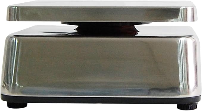 TVS Portion control Stainless steel Washdown Scale, Lb/Oz/Kg/g Switchable, Low Profile Design, 60lb Capacity, 0.01lb Readability, Single Display, NTEP Legal for Trade Coc #19-058