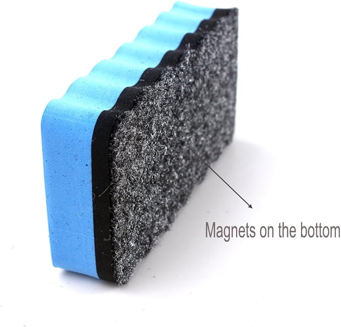 4 Pack Magnetic White Board Eraser for Home, School and Office - 4 X 2.3 X 0.8 Inch