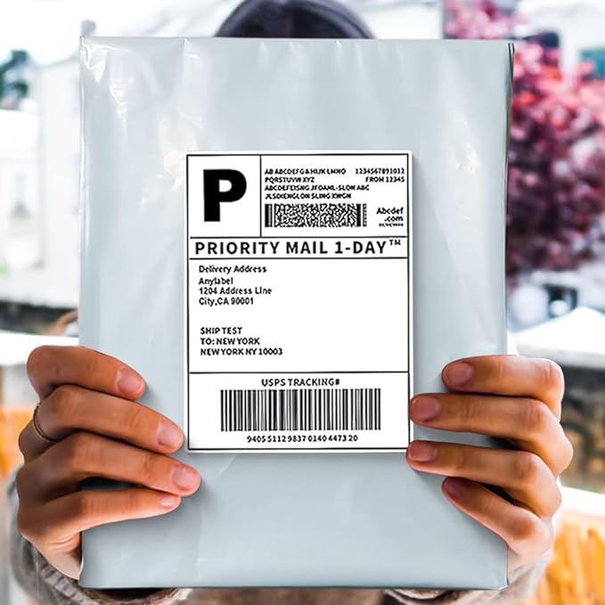 POLYSELLS 2000 pcs 10x13 Inches White x Silver Poly Mailers Shipping Envelopes, Strong Adhesive Sealing, Waterproof, and Tear-resistant Postal Mailing Bags for Clothing, Books, and Accessories
