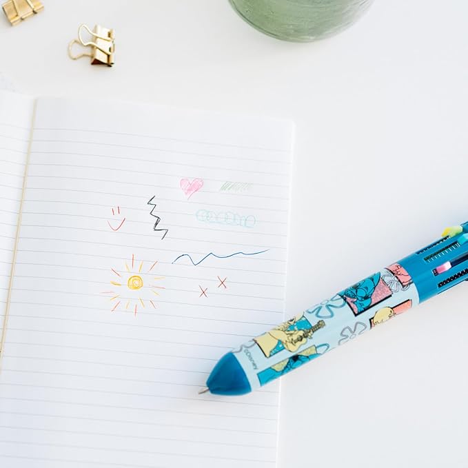 Grupo Erik Stitch Pen - Disney | 10 In 1 Ballpoint Pen With 3D Stitch Topper | Disney Pen | Lilo & Stitch Gifts | Stitch Gifts | Disney Gifts | Stitch Disney Gifts