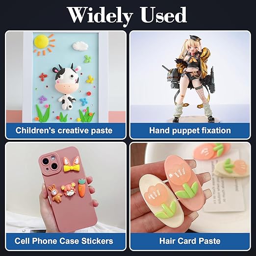 300pcs Transparent Double-Sided Mounting Putty - Strong and Traceless Adhesive Stick dots for Photos, Poster Versatile Office & Home,Festival Party Decorations, etc