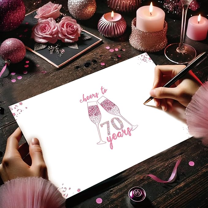 70th Birthday Gifts for Women/70 Year Old Woman - 70th Birthday Decorations, Cards & Party Supplies for Women