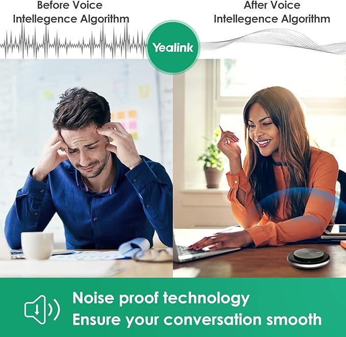 Yealink Teams Certified Speakerphone Wireless Speaker with Microphone Bluetooth for Conference Meeting CP700 Noise Reduction Home Office 360° Voice Pickup (Package Without dongle)