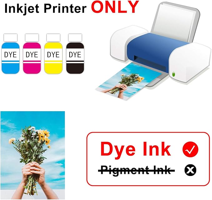 Koala Glossy Inkjet Photo Paper 11X17 Inches 48lb 100 Sheets Professional Glossy Photographic Paper Compatible with Inkjet Printer Use DYE INK 180GSM