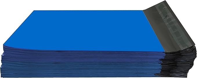 Colored Poly Mailers Pack of: Be creative with your packaging with Colored mailers (Blue, 7.5" x 10.5" pack of 200)