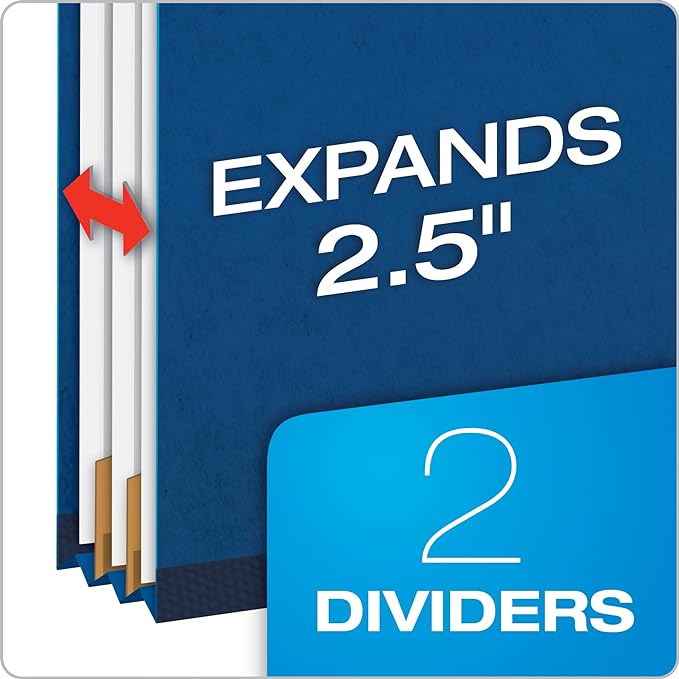 Pendaflex Recycled Classification File Folders, Letter Size, Dark Blue, 10/Box