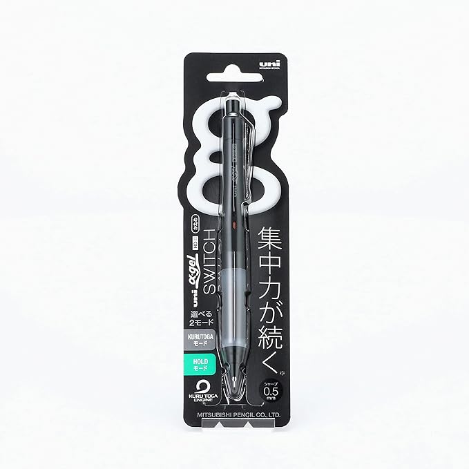 Uni Alpha-Gel Switch Mechanical Pencil, 0.5 mm, Black Body (M51009GG1P.24)