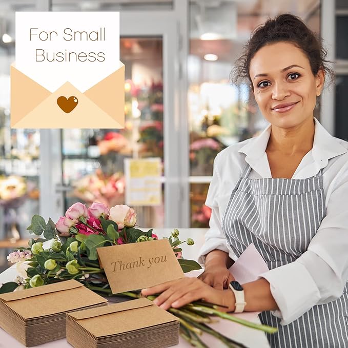 800 Pack A7 Brown Envelopes, 5 x 7 Envelopes for Invitation, Kraft Envelopes 120 GSM Gift Card Envelopes for Office, Gift, Party, Baby Shower, Wedding