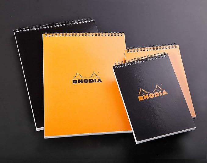 Rhodia Wirebound Notepad, A5, Lined - Orange