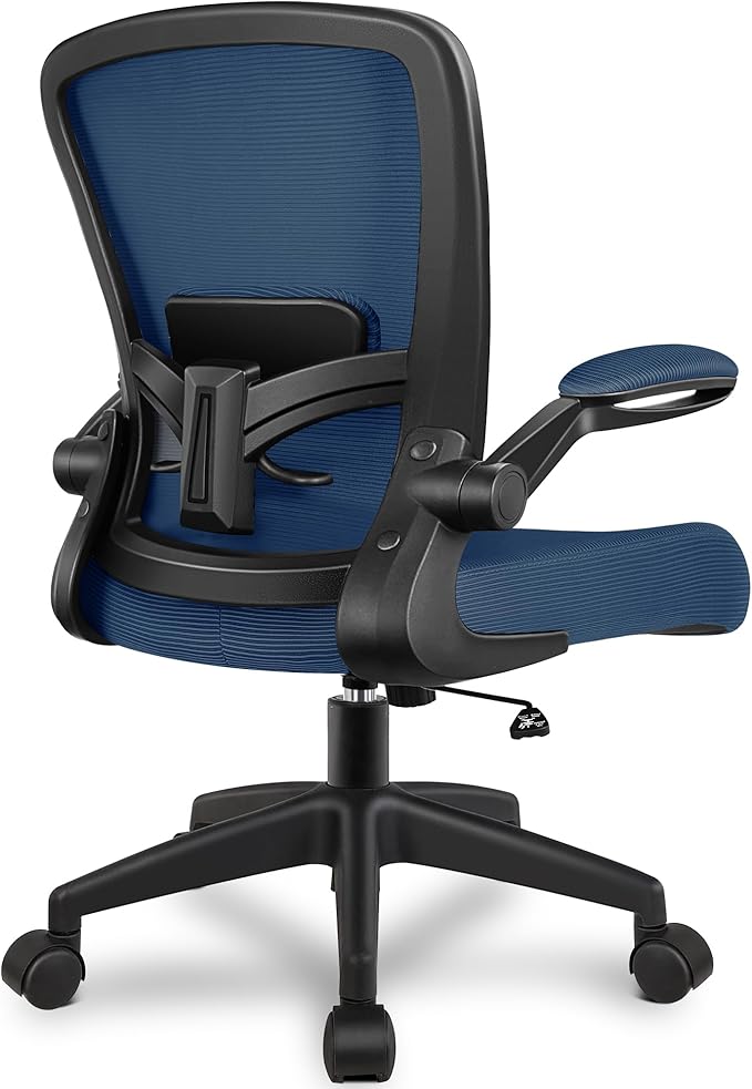 FelixKing Office Chair, Ergonomic Desk Chair Breathable Mesh Chair with Adjustable High Back Lumbar Support Flip-up Armrests, Executive Rolling Swivel Comfy Task Computer Chair for Home Office