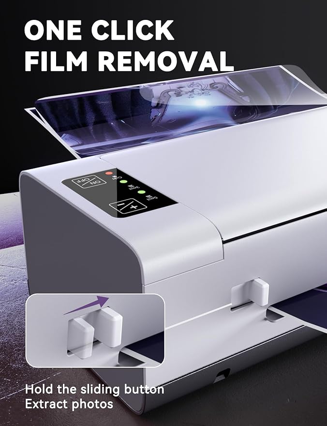 A3 Laminator Machine,13 Inch 9-in-1 Laminating Machine with Laminating Sheets,Thermal Laminator Hot & Cold with Fast Warm Technology for Home,Office or School Supplies,White