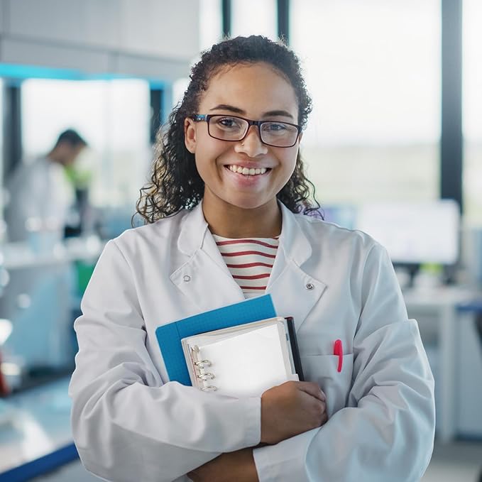 PATIKIL A7 Clear Binder Cover, Soft PVC Bling Loose Leaf Binder Protector Refillable Notebook Shell with Snap Button Closure for DIY Meeting Notebook Folder, Blue