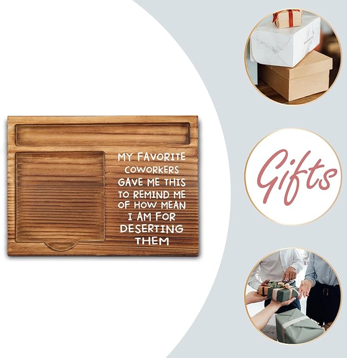 My Favorite Coworkers Gave Me Gifts Sticky Note Holder Thank You Appreciation Leaving Farewell Goodbye Gifts for Coworkers Women Co Workers Employee Self-Stick Note Pad Holders GSH18