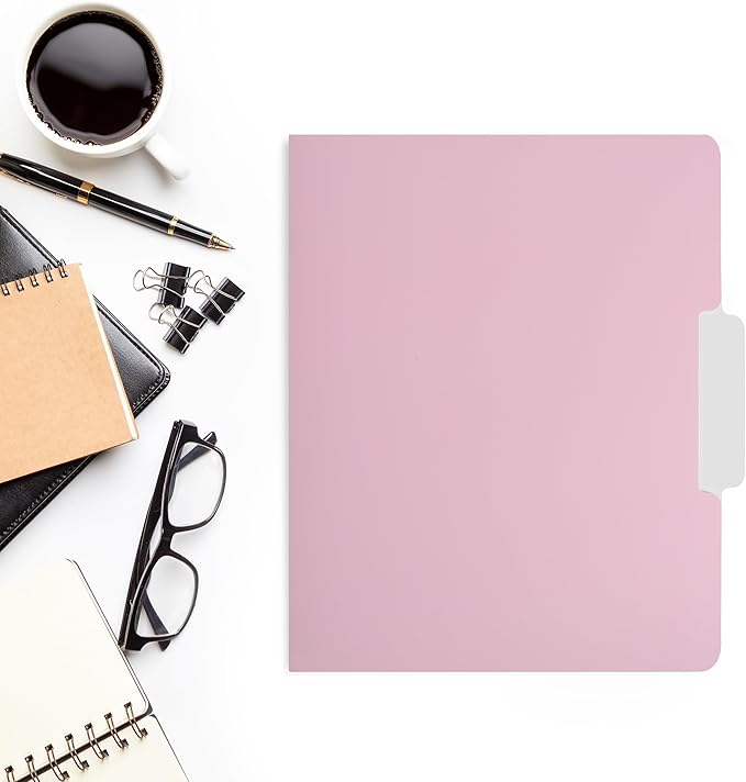 Mr. Pen- File Folders, 18 Pack, Pastel Colors, 1/3-Cut Tab, File Folders Letter Size, Colored File Folders, Office File Folder, Colored Folders, Office Supplies File Folders, File Folders with Tabs