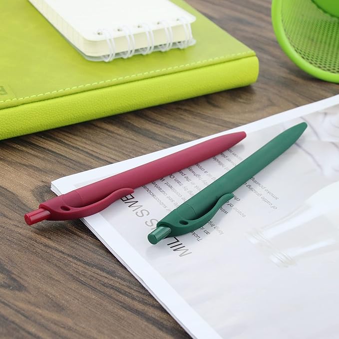 deegtran Pens Bulk, 200 Pack No Bleed Black Barrel Click Pens, Wholesale Retractable Ballpoint Pens, Pens Medium Point, Smooth Ink Pens, 1.0MM Black Ink