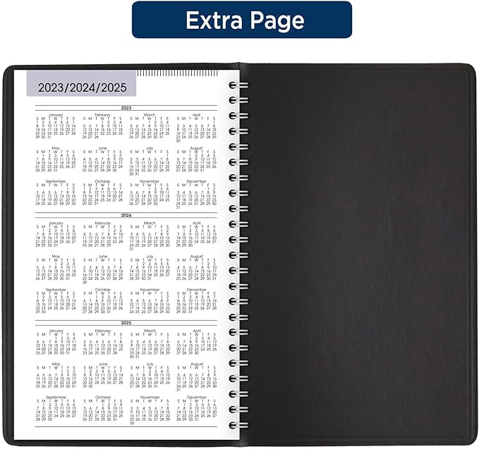 AT-A-GLANCE 2024 Weekly Appointment Book & Planner, DayMinder, 5" x 8", Small, Spiral Bound, Black (G2000024)