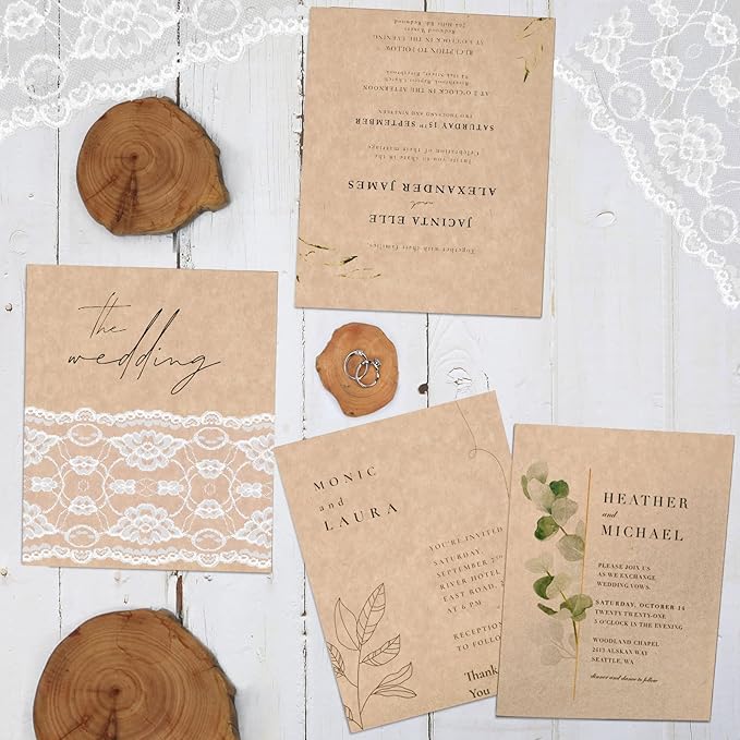 100 Sheets Parchment Cardstock 8.5 x 11 Textured Printer Paper, Goefun 90lb Tan Card Stock Printer Paper for Scrapbooking, Cardmaking, Invitations and Crafts