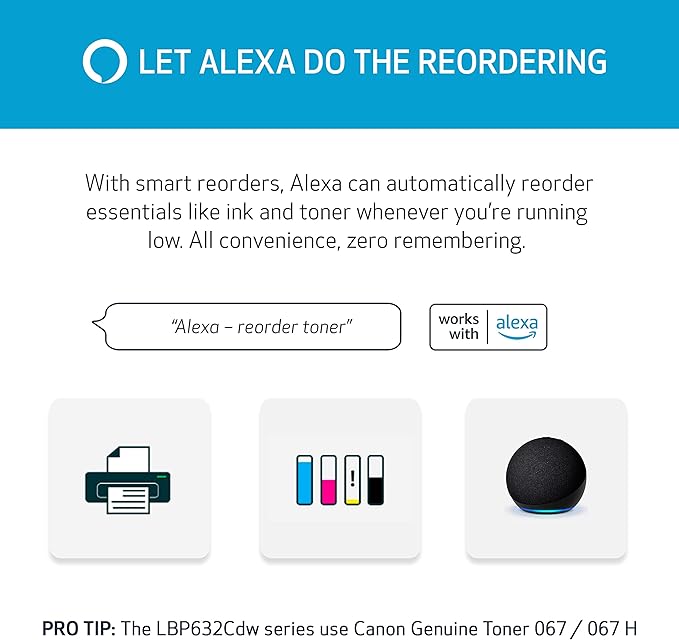 Canon imageCLASS LBP122dw - Monochrome Duplex Wireless Laser Printer, Single Function, Home Office, Mobile Ready, 30 PPM, Black