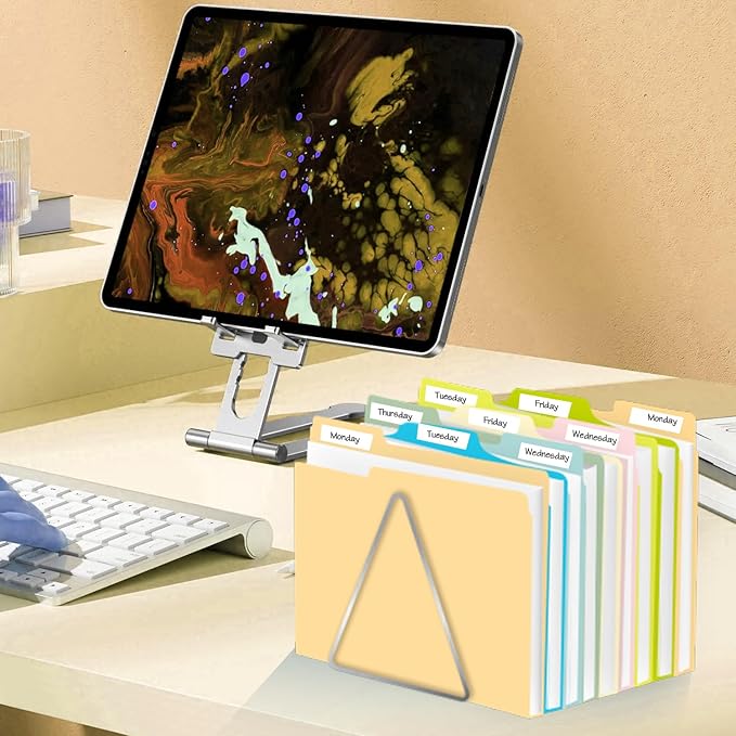 File Folder, RAZCC 200 Pack Colored File Folders, 1/3 Cut Tab File Folder Letter Size, Filing Folders with Tabs for Office School Business Use, Assorted 10 Colors