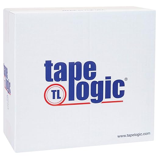 Aviditi Tape Logic 2 Inch x 110 Yard 2.2 Mil Red/White, Heavy Duty Packing Tape, "Do Not Break Stretch Wrap" 18 Pack, Perfect for Packing, Shipping, Moving, Home and Office