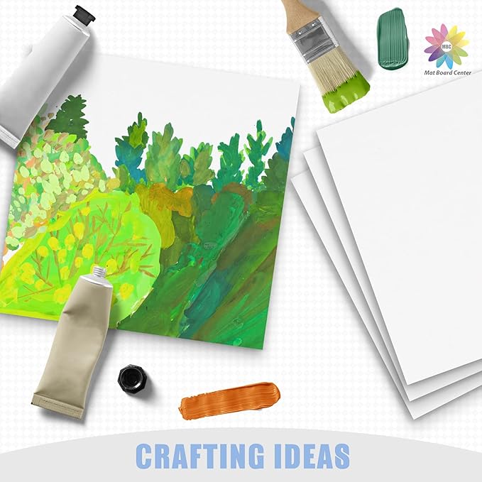 Mat Board Center, 25 pack 12x12 Corrugated Cardboard sheet, 1/8 inch thick, Flat Cardboard for Mailing, Pack Shipping, Cardboard Backing, Craft Card Board