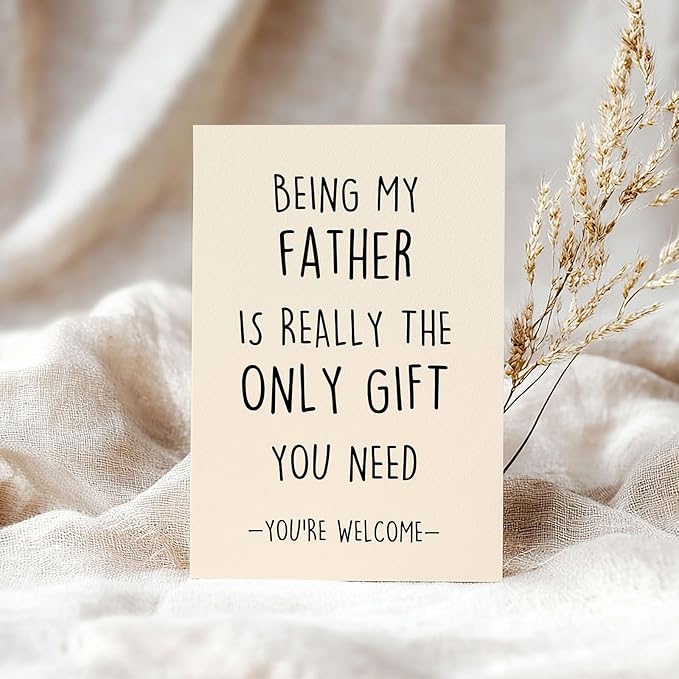 Funny Birthday Card for Dad, Humor Dad Birthday Card Gifts from Son Daughter Kids, Best Gifts for Dad Birthday, Happy Birthday Gifts for Father Papa Dad