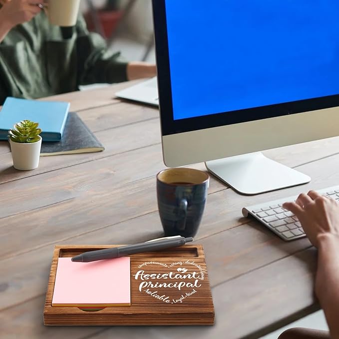 Assistant Principal Gifts, Assistant Principal Appreciation Gifts, Thank You Gifts for Assistant Principal, Vice Principal Desk Self-Stick Note Pad Holders GSH15