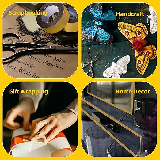 Solid Foil Washi Tape - Low Tack Self Adhesive Decorative Washi Tape Shiny Metallic Color - 3/5 Inch Wide and 66 FT Long Total, Pink