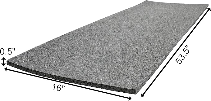 Case Club Customizable Polyethylene/Polyurethane/Convoluted Foam 54 x 16 Inches