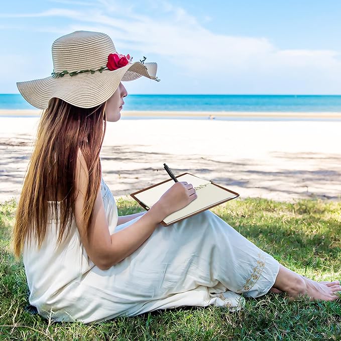 A5 Blank Refill Paper, A5 Loose Leaf Paper 6 Hole Notebook Refills for 6 Ring Refillable Binder Notebook Planner Diary Journals Painting -Blank Pages,80 Sheets/160 Pages