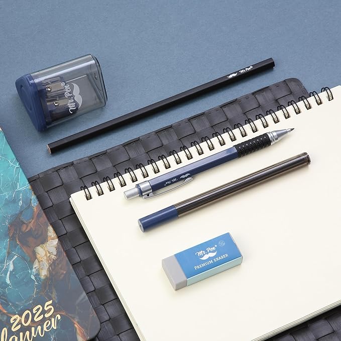 Mr. Pen- Mechanical Pencil Set, 5 pcs, 2.0mm Mechanical Pencil, 2.0mm Lead Refill, HB Pencil, Eraser, Sharpener, Mechanical Drafting Pencil, 2mm Mechanical Pencil for Drawing Mechanical Pencils