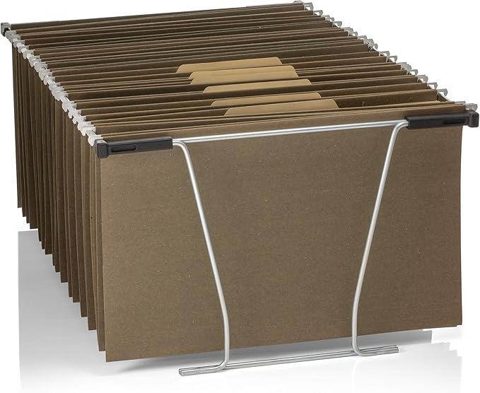 Officemate Universal Hanging File Frame, Letter and Legal Size, Rails 24 to 27, Steel, 1 Set (91966)
